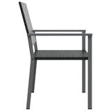 NNEVL Garden Chairs 2 pcs Black 54x62.5x89 cm Poly Rattan