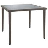 NNEVL Garden Table Grey 48x48x37 cm Steel