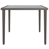 NNEVL Garden Table Grey 48x48x37 cm Steel