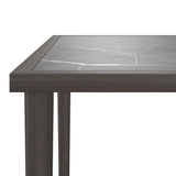 NNEVL Garden Table Grey 48x48x37 cm Steel
