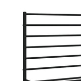 NNEVL Metal Bed Frame with Headboard Black 183x203 cm King