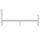 NNEVL Metal Bed Frame with Headboard and Footboard White 107x203 cm King Single Size