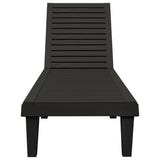 NNEVL Sun Lounger Black 155x58x83 cm Polypropylene
