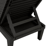 NNEVL Sun Lounger Black 155x58x83 cm Polypropylene