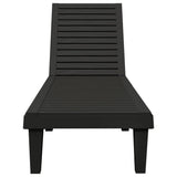 NNEVL Sun Loungers 2 pcs Black 155x58x83 cm Polypropylene