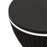 NNEVL 3-in-1 Ice Cooler Table Black Polypropylene