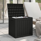 NNEVL Garden Storage Box Black 55.5x43x53 cm Polypropylene