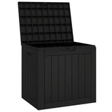 NNEVL Garden Storage Box Black 55.5x43x53 cm Polypropylene