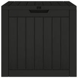 NNEVL Garden Storage Box Black 55.5x43x53 cm Polypropylene
