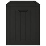 NNEVL Garden Storage Box Black 55.5x43x53 cm Polypropylene