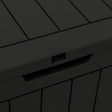 NNEVL Garden Storage Box Black 55.5x43x53 cm Polypropylene