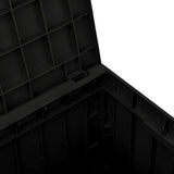 NNEVL Garden Storage Box Black 55.5x43x53 cm Polypropylene