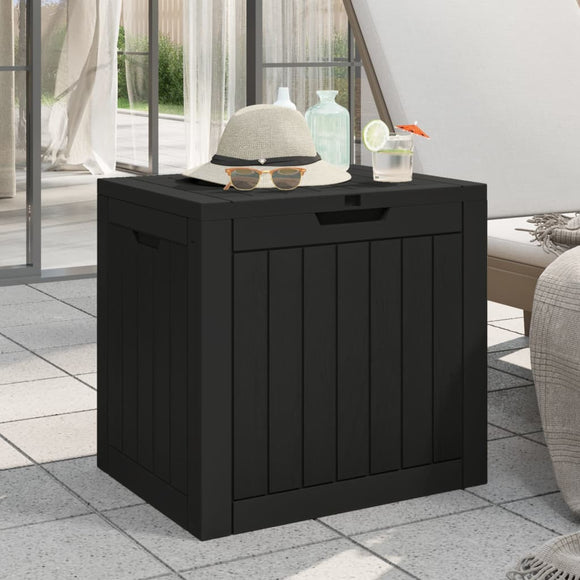 NNEVL Garden Storage Box Black 55.5x43x53 cm Polypropylene