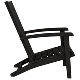 NNEVL Garden Adirondack Chair Black Polypropylene