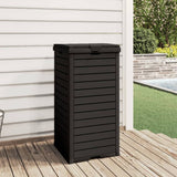 NNEVL Outdoor Garbage Bin Black 41x41x86 cm Polypropylene