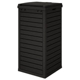 NNEVL Outdoor Garbage Bin Black 41x41x86 cm Polypropylene