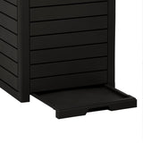NNEVL Outdoor Garbage Bin Black 41x41x86 cm Polypropylene