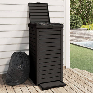 NNEVL Outdoor Garbage Bin Black 41x41x86 cm Polypropylene