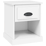 NNEVL Bedside Cabinet White 39x39x47.5 cm Engineered Wood