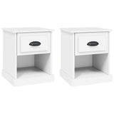 NNEVL Bedside Cabinets 2 pcs White 39x39x47.5 cm Engineered Wood