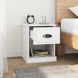 NNEVL Bedside Cabinets 2 pcs White 39x39x47.5 cm Engineered Wood