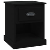 NNEVL Bedside Cabinet Black 39x39x47.5 cm Engineered Wood