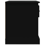 NNEVL Bedside Cabinet Black 39x39x47.5 cm Engineered Wood