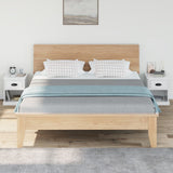 NNEVL Bedside Cabinets 2 pcs High Gloss White 39x39x47.5 cm Engineered Wood