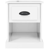 NNEVL Bedside Cabinets 2 pcs High Gloss White 39x39x47.5 cm Engineered Wood
