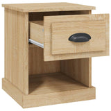 NNEVL Bedside Cabinet Sonoma Oak 39x39x47.5 cm Engineered Wood