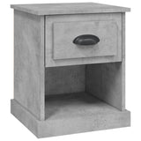 NNEVL Bedside Cabinet Concrete Grey 39x39x47.5 cm Engineered Wood