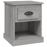 NNEVL Bedside Cabinet Grey Sonoma 39x39x47.5 cm Engineered Wood