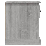 NNEVL Bedside Cabinet Grey Sonoma 39x39x47.5 cm Engineered Wood