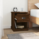 NNEVL Bedside Cabinet Brown Oak 39x39x47.5 cm Engineered Wood
