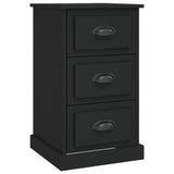 NNEVL Bedside Cabinet Black 39x39x67 cm Engineered Wood