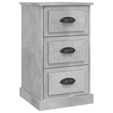 NNEVL Bedside Cabinet Concrete Grey 39x39x67 cm Engineered Wood