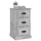 NNEVL Bedside Cabinet Concrete Grey 39x39x67 cm Engineered Wood