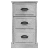 NNEVL Bedside Cabinet Concrete Grey 39x39x67 cm Engineered Wood