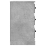 NNEVL Bedside Cabinet Concrete Grey 39x39x67 cm Engineered Wood