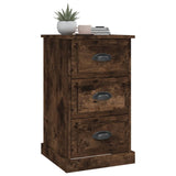 NNEVL Bedside Cabinet Smoked Oak 39x39x67 cm Engineered Wood