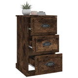 NNEVL Bedside Cabinet Smoked Oak 39x39x67 cm Engineered Wood
