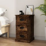 NNEVL Bedside Cabinet Smoked Oak 39x39x67 cm Engineered Wood