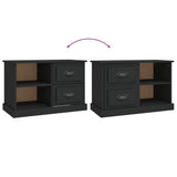 NNEVL TV Cabinet Black 73x35.5x47.5 cm Engineered Wood