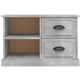 NNEVL TV Cabinet Concrete Grey 73x35.5x47.5 cm Engineered Wood