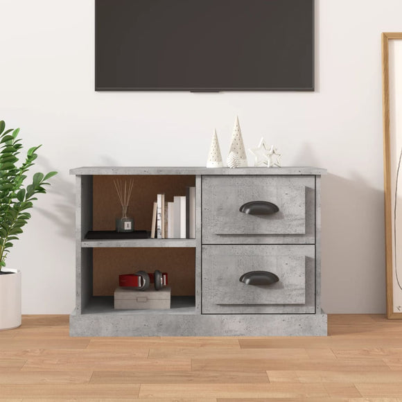 NNEVL TV Cabinet Concrete Grey 73x35.5x47.5 cm Engineered Wood