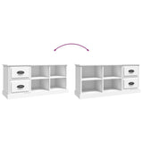 NNEVL TV Cabinet White 102x35.5x47.5 cm Engineered Wood