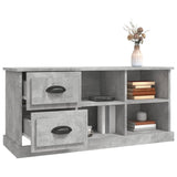 NNEVL TV Cabinet Concrete Grey 102x35.5x47.5 cm Engineered Wood