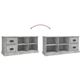 NNEVL TV Cabinet Concrete Grey 102x35.5x47.5 cm Engineered Wood