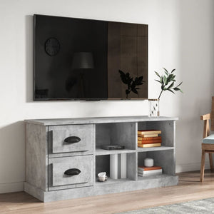 NNEVL TV Cabinet Concrete Grey 102x35.5x47.5 cm Engineered Wood