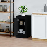 NNEVL Sideboard Black 37.5x35.5x67.5 cm Engineered Wood